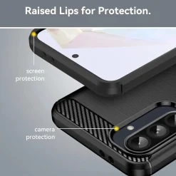 Samsung Galaxy A56 5G - Carbon Case Hülle, stoßfest