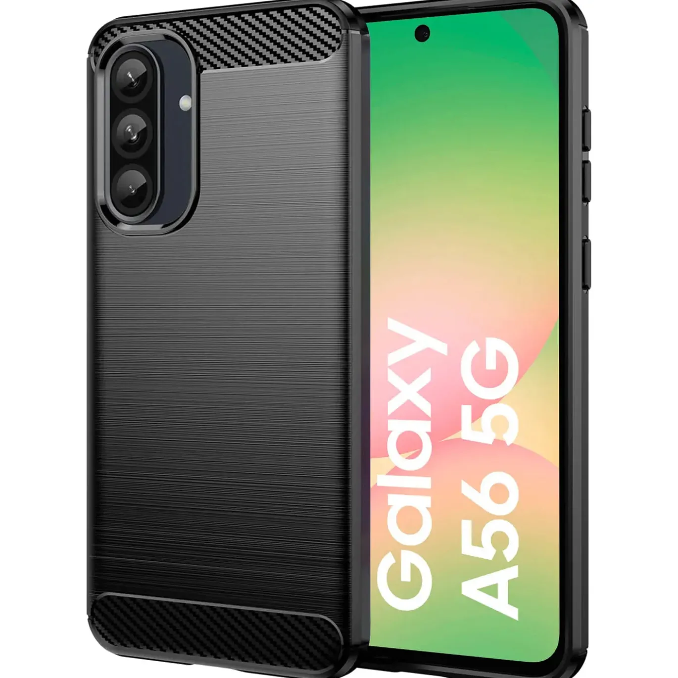 Samsung Galaxy A56 5G - Carbon Case Hülle, stoßfest