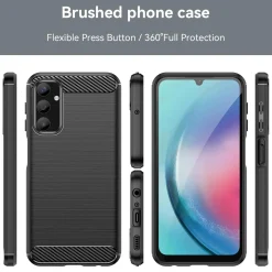 Samsung Galaxy A25 5G - Carbon Case Hülle, stoßfest