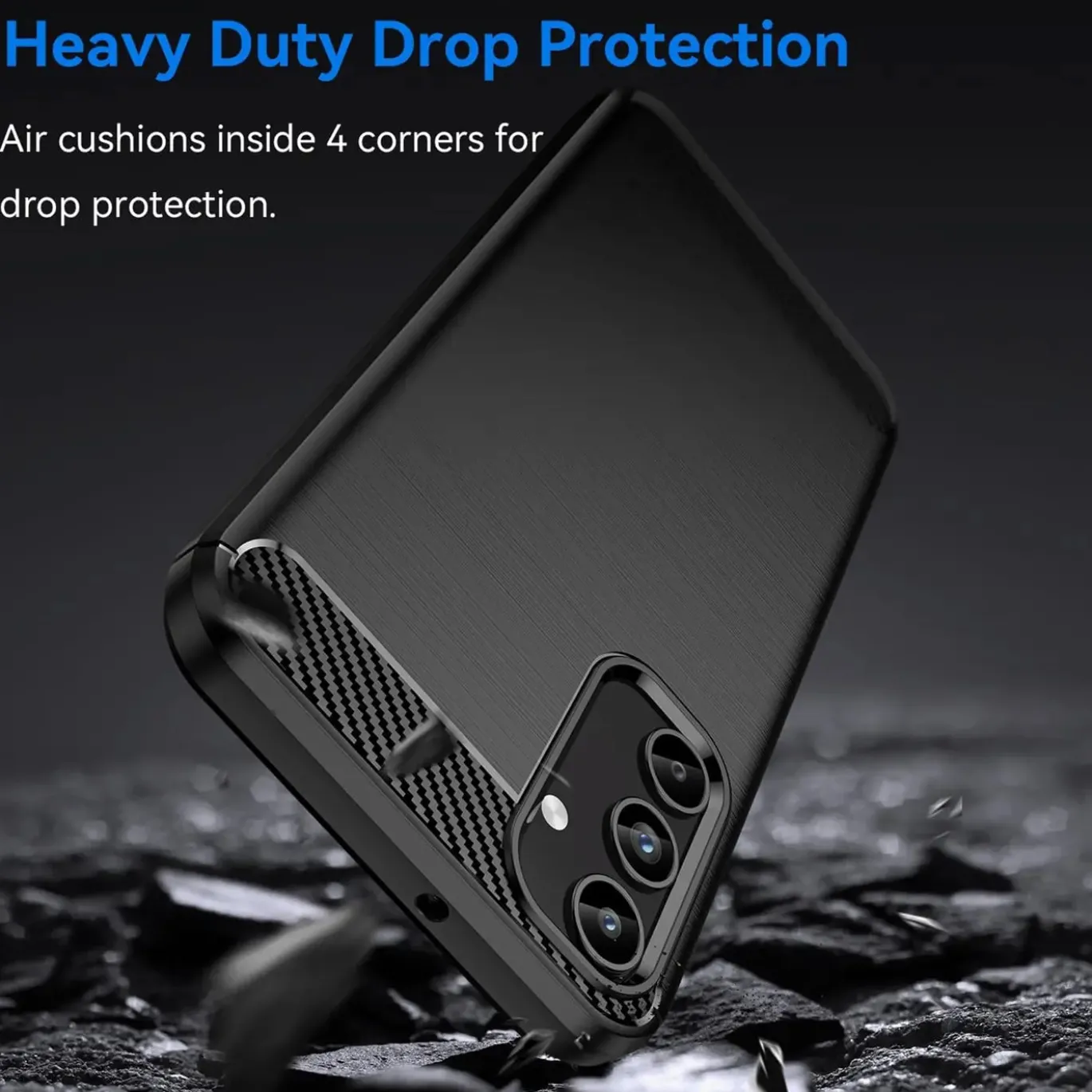 Samsung Galaxy A16 5G - Carbon Case Hülle, stoßfest