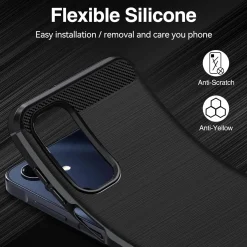 Samsung Galaxy A16 5G - Carbon Case Hülle, stoßfest