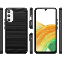Samsung Galaxy A34 5G - Carbon Case Hülle, stoßfest