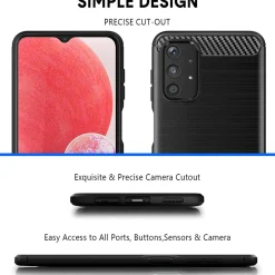 Samsung Galaxy A13 4G - Carbon Case Hülle, stoßfest