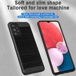 Samsung Galaxy A13 4G - Carbon Case Hülle, stoßfest