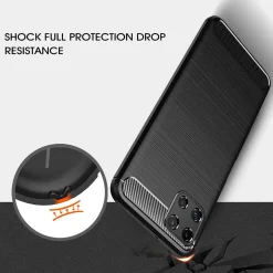 Samsung Galaxy A22 5G - Carbon Case Hülle, stoßfest