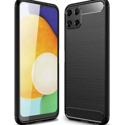Samsung Galaxy A22 5G - Carbon Case Hülle, stoßfest
