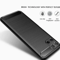 Samsung Galaxy A22 5G - Carbon Case Hülle, stoßfest