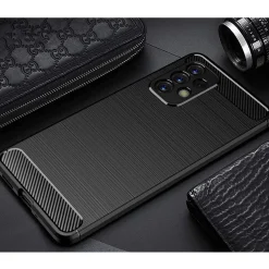 Samsung Galaxy A33 5G - Carbon Case Hülle, stoßfest