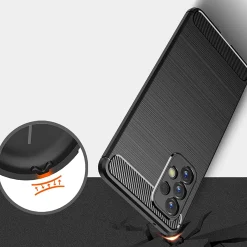 Samsung Galaxy A33 5G - Carbon Case Hülle, stoßfest
