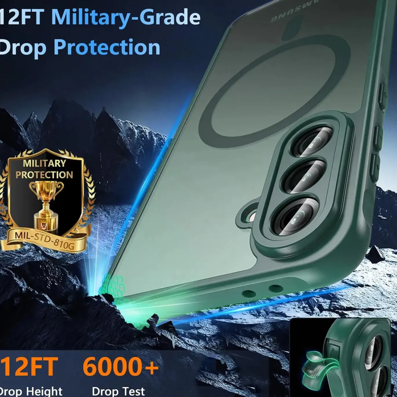 Samsung Galaxy A16 5G - Farbige MagSafe Hülle mit Kameraschutz