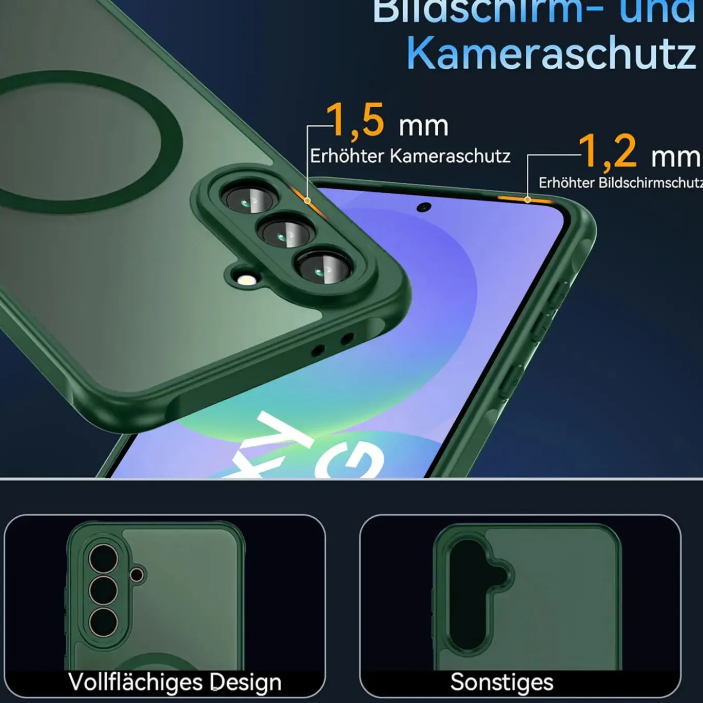 Samsung Galaxy A36 5G - Farbige MagSafe Hülle mit Kameraschutz