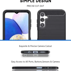 Samsung Galaxy A14 4G / 5G - Carbon Case Hülle, stoßfest