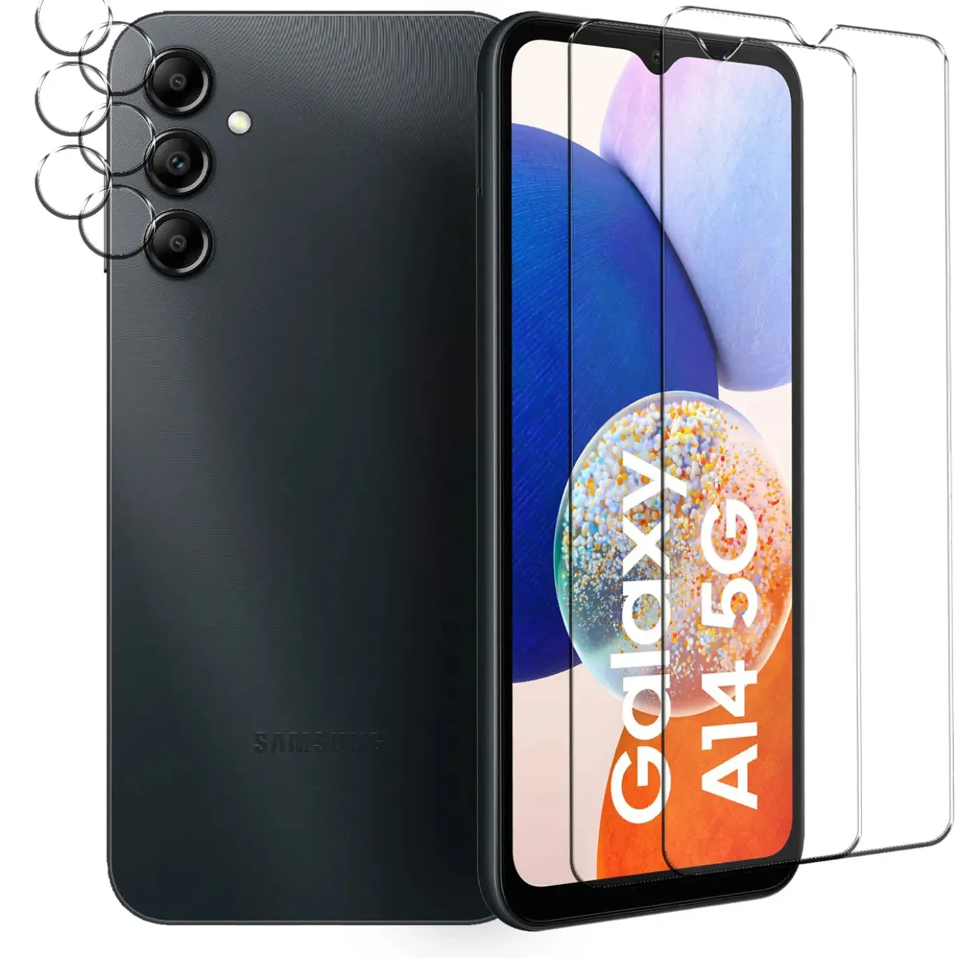 Samsung Galaxy A15 4G / 5G - 9H Displayschutzfolie 2x Display & Kamera