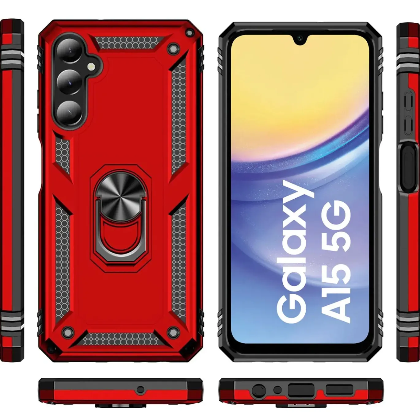 Samsung Galaxy A15 4G / 5G - Outdoor Hardcase mit Ringhalter