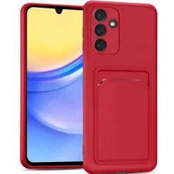 Samsung Galaxy A15 4G / 5G - Silikonhülle mit Kartenfach & Kameraschutz