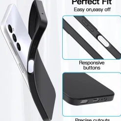 Samsung Galaxy A15 4G / 5G - Slim Silikon Backcover Schwarz