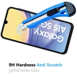 Samsung Galaxy A15 4G / 5G - 2x 9H Panzer Glasfolie, Displayfolie