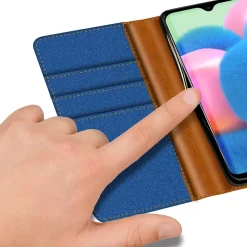 Samsung Galaxy A23 5G - Jeanslook Klapphülle mit Kartenfach