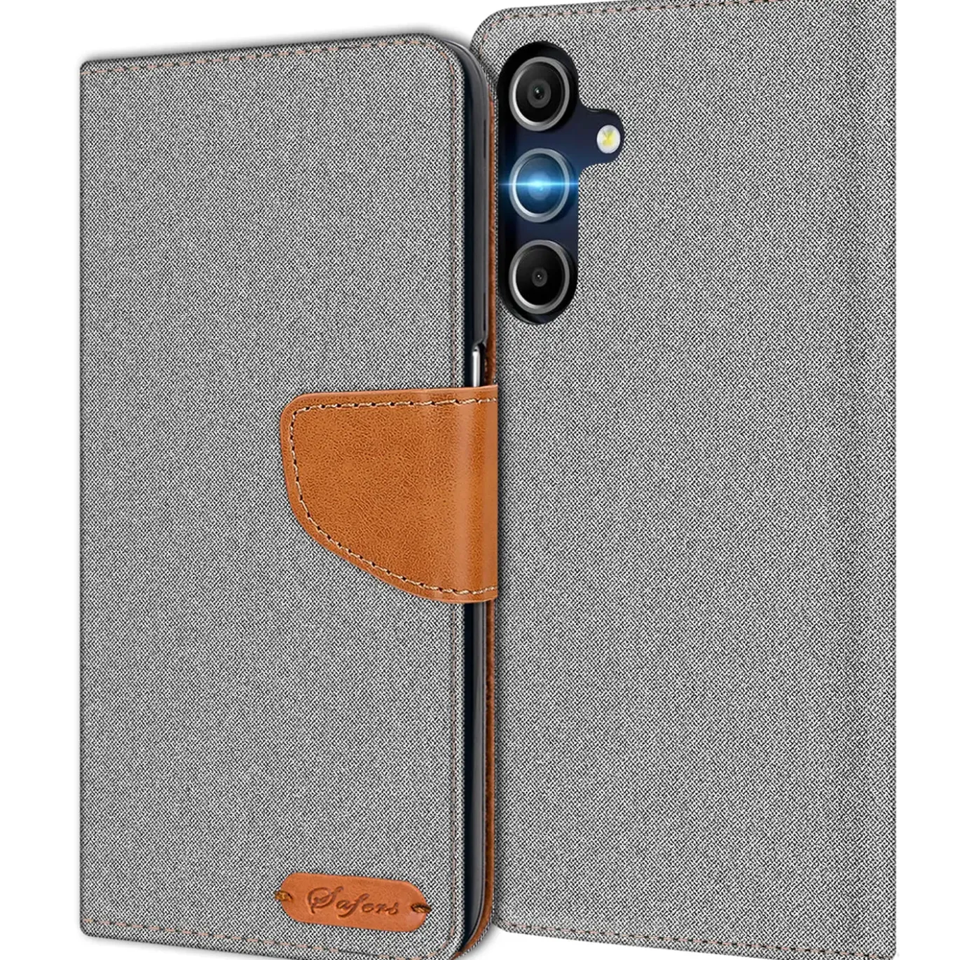 Samsung Galaxy A26 5G - Jeanslook Klapphülle mit Kartenfach