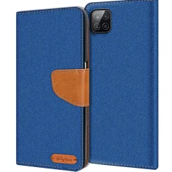 Samsung Galaxy A22 5G - Jeanslook Klapphülle mit Kartenfach