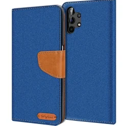 Samsung Galaxy A32 5G - Jeanslook Klapphülle mit Kartenfach