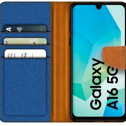 Samsung Galaxy A16 5G - Jeanslook Klapphülle mit Kartenfach