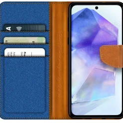 Samsung Galaxy A56 5G - Jeanslook Klapphülle mit Kartenfach