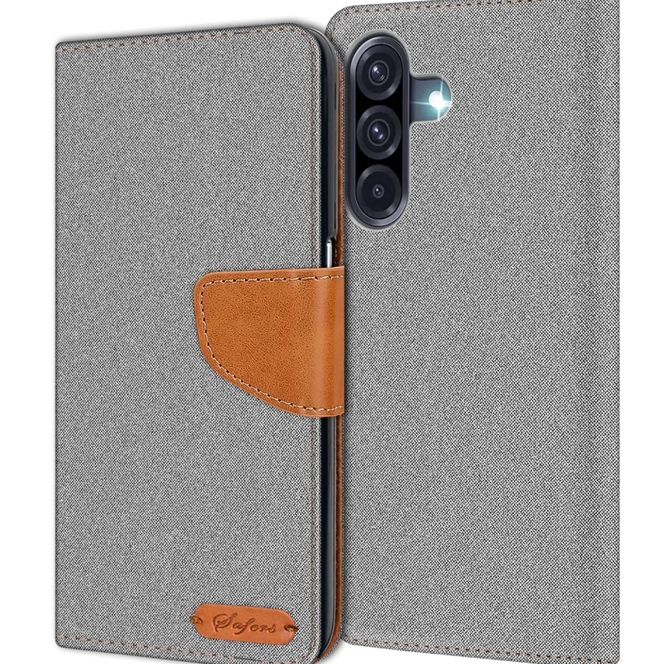 Samsung Galaxy A56 5G - Jeanslook Klapphülle mit Kartenfach
