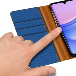 Samsung Galaxy A35 5G - Jeanslook Klapphülle mit Kartenfach