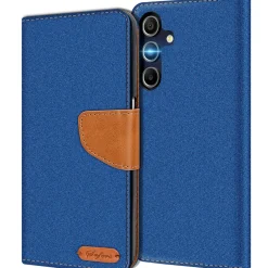 Samsung Galaxy A35 5G - Jeanslook Klapphülle mit Kartenfach