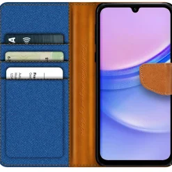 Samsung Galaxy A35 5G - Jeanslook Klapphülle mit Kartenfach