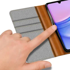 Samsung Galaxy A35 5G - Jeanslook Klapphülle mit Kartenfach