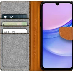 Samsung Galaxy A35 5G - Jeanslook Klapphülle mit Kartenfach
