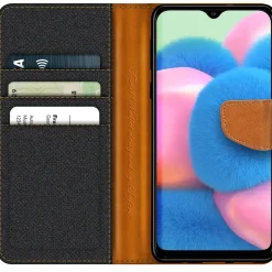 Samsung Galaxy A13 4G - Jeanslook Klapphülle mit Kartenfach