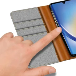 Samsung Galaxy A34 5G - Jeanslook Klapphülle mit Kartenfach