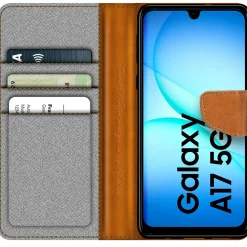 Samsung Galaxy A17 5G - Jeanslook Klapphülle mit Kartenfach