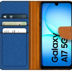 Samsung Galaxy A17 5G - Jeanslook Klapphülle mit Kartenfach
