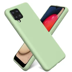 Samsung Galaxy A22 4G / M32 / M22 - Silikon Case mit Mikrofaser-Innenseite