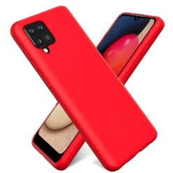 Samsung Galaxy A22 4G / M32 / M22 - Silikon Case mit Mikrofaser-Innenseite