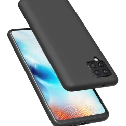 Samsung Galaxy A22 4G / M32 / M22 - Silikon Case mit Mikrofaser-Innenseite