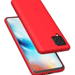 Samsung Galaxy A22 4G / M32 / M22 - Silikon Case mit Mikrofaser-Innenseite