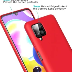 Samsung Galaxy A22 4G / M32 / M22 - Silikon Case mit Mikrofaser-Innenseite