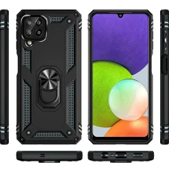 Samsung Galaxy A22 4G / M32 / M22 - Outdoor Hardcase mit Ringhalter