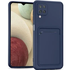 Samsung Galaxy A22 4G / M32 / M22 - Silikonhülle mit Kartenfach & Kameraschutz
