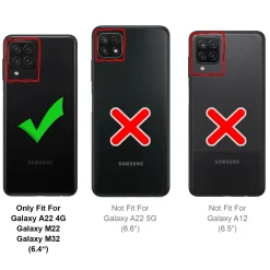 Samsung Galaxy A22 4G / M32 / M22 - Klapphülle mit Kartenfächern
