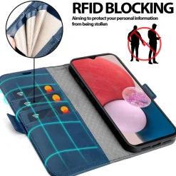 Samsung Galaxy A13 4G - Robuste Klapphülle mit RFID Block