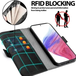 Samsung Galaxy A53 5G - Robuste Klapphülle mit RFID Block