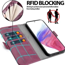 Samsung Galaxy A53 5G - Robuste Klapphülle mit RFID Block