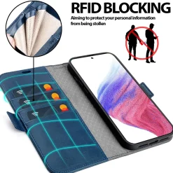 Samsung Galaxy A53 5G - Robuste Klapphülle mit RFID Block