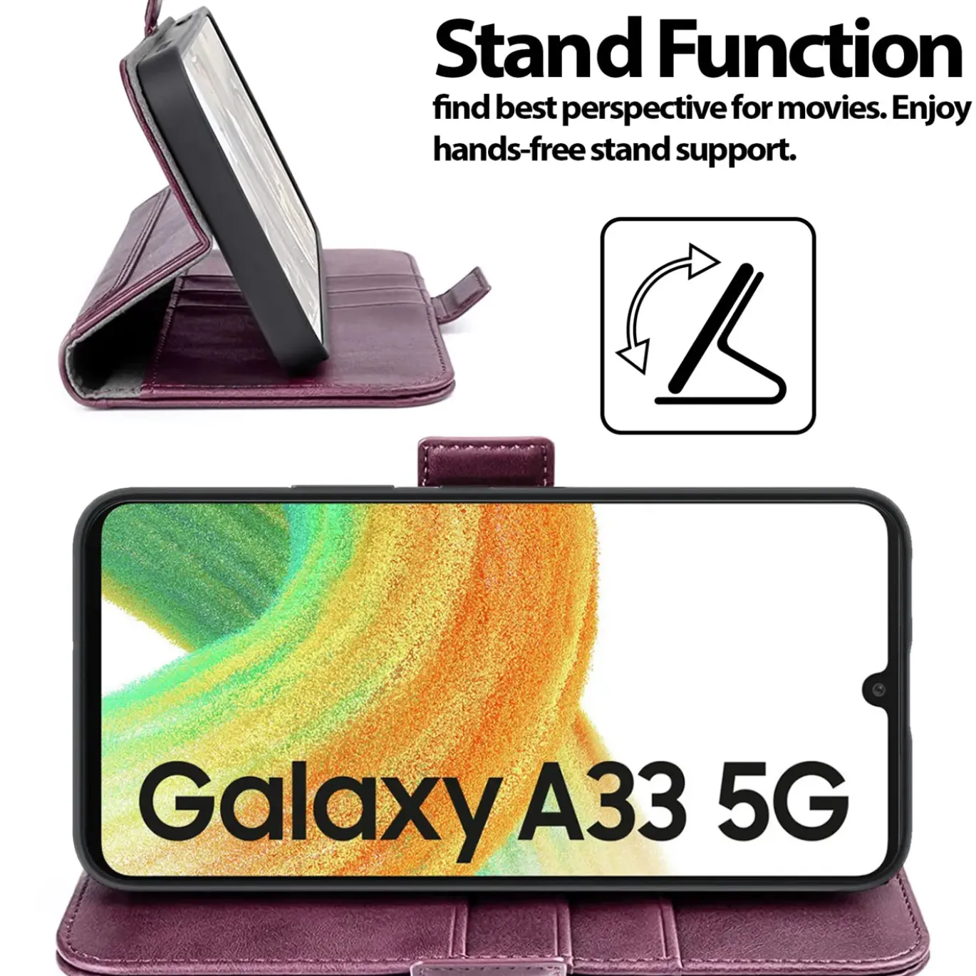Samsung Galaxy A33 5G - Robuste Klapphülle mit RFID Block